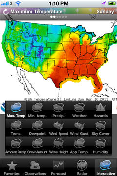 Interactive Forecast Maps